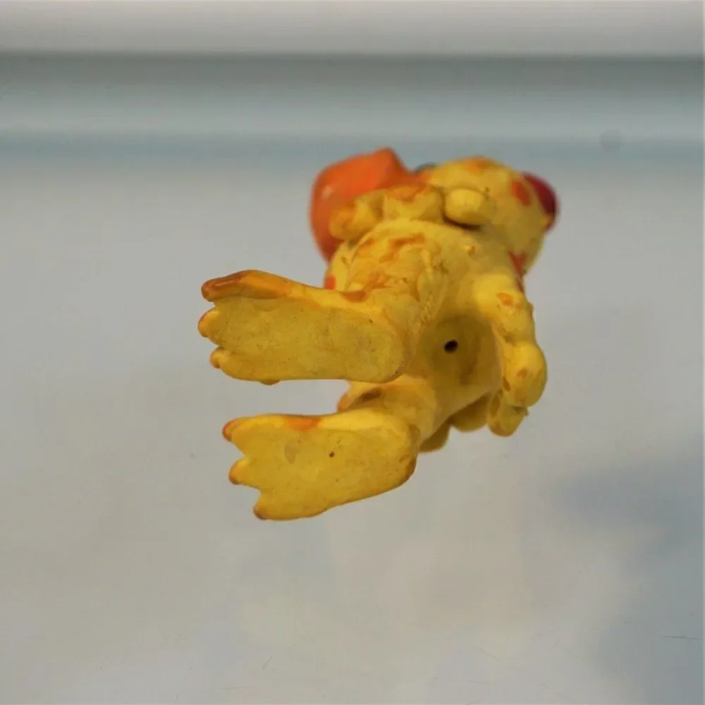 Yellow Squeaky Hen Dog Toy Latex Rubber